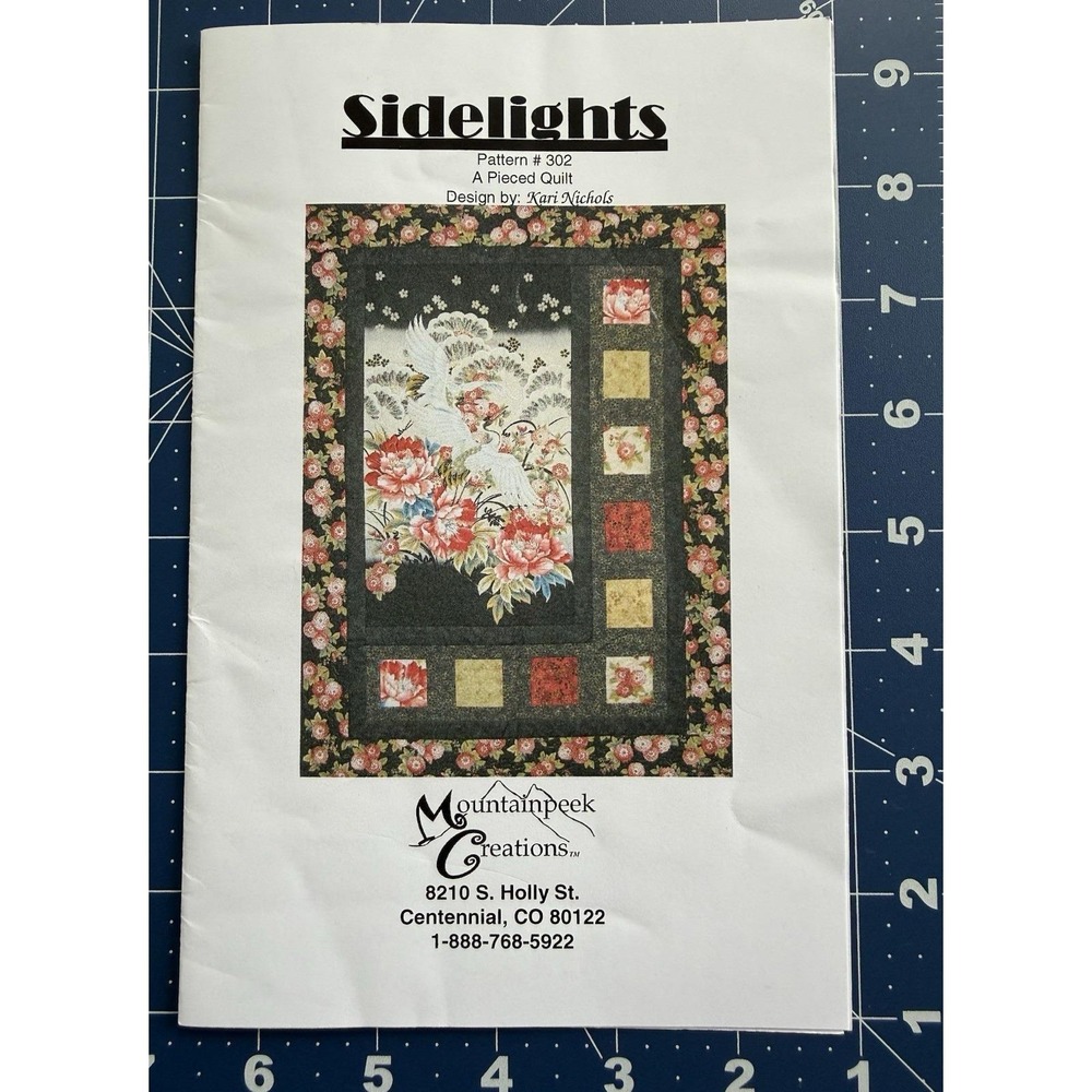 Sidelights Quilt Pattern‎ 302 Pieced Quilt Kari Nichols Mountainpeek Creations